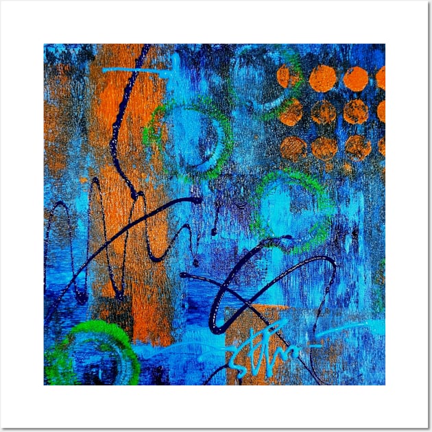 Blue Abstract Wall Art by SunilAngra